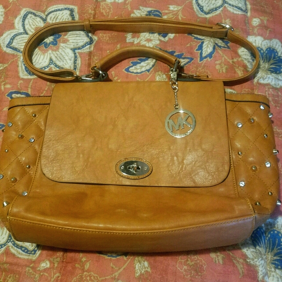 Michael Kors Handbags - Michael Kors Large Burnt Orange Leather Bag